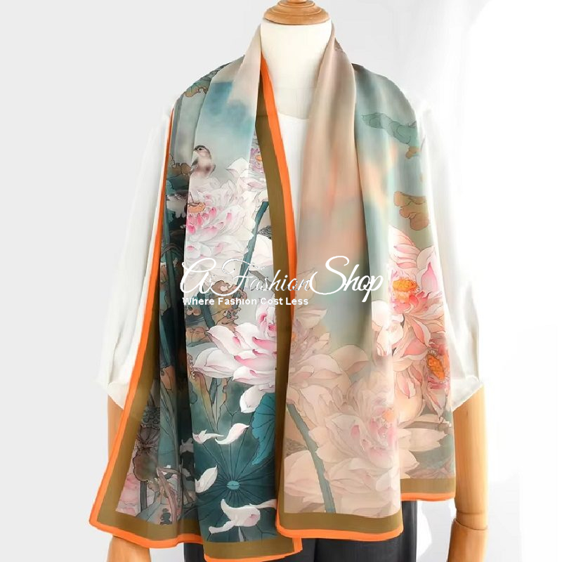 Artisan Series Botanical Reverie Silk Double-print - Image 6