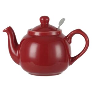 British Ceramic Filter Teapot Farmhouse - Red 600ml/1200ml
