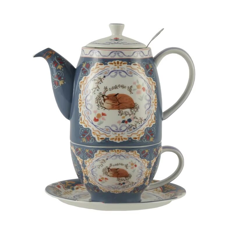 British Ceramic Tea Sets for One 300ml - The Fox - Image 2