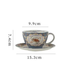 British Ceramic Teacup+Saucer 300ml - The Fox
