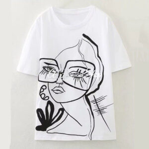 Cosmo Girl Black Graphic T-Shirt