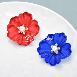 Artisan Handmade Hibiscus Brooch