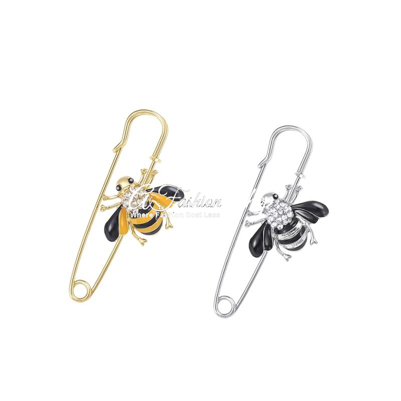 Fashionable Busy Bee Pin Scarf Brooch