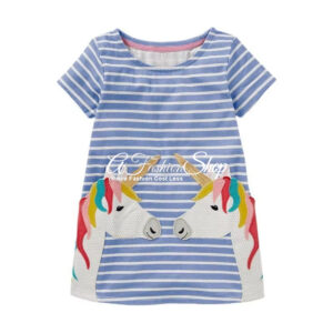 Jolie Girl Short Sleeve A-line Dress Agnes