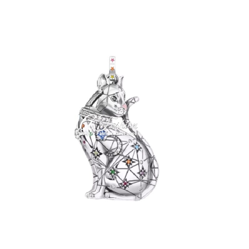 Celestial Cat Pendant 925 Silver Charm