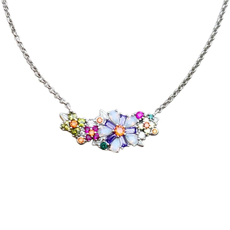 Heritage Botanica Intricate Floral Link Necklace - Image 6