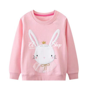Jolie Girl Princess Bunny Color Pink Sweater