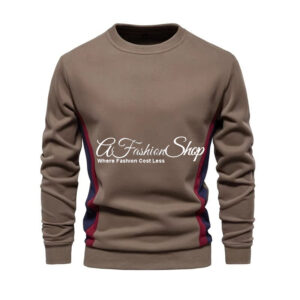 Men's Colorblock Sweater Brown Mocha