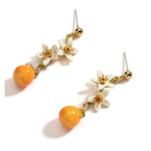 Valencia Citrus Blossom Chandelier Earrings