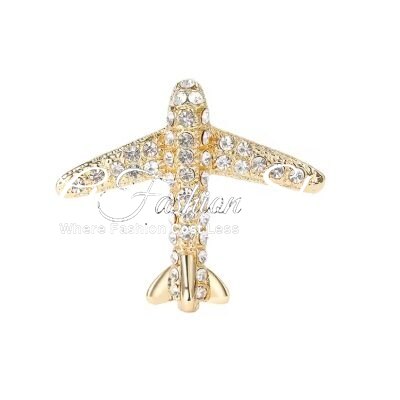Pin Your Style Airplane Brooch Crystal - Image 7