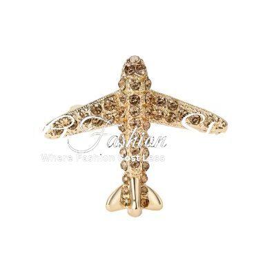 Pin Your Style Airplane Brooch Crystal - Image 8