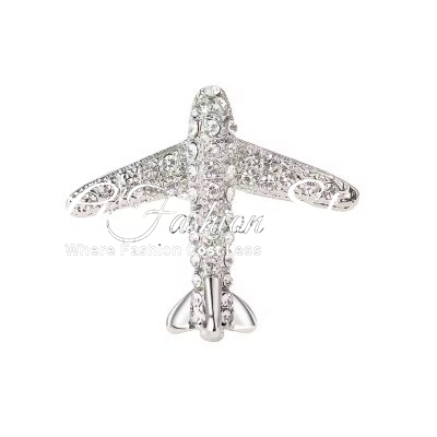 Pin Your Style Airplane Brooch Crystal - Image 9