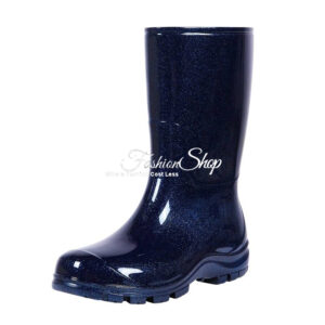 Women's Rubber Boots Platform Midnight Blue Sandal