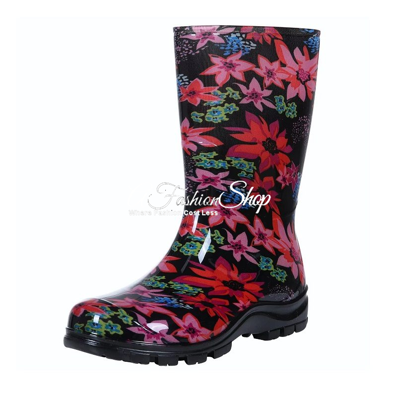 Women’s Rubber Boots Platform Blooming Fuchsia