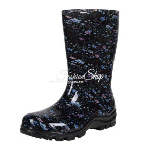 Women's Rubber Boots Platform Floret Violet
