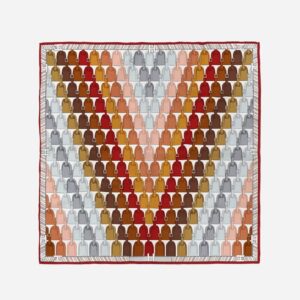 Voyage Monogram Luggage Tag Scarf Brown