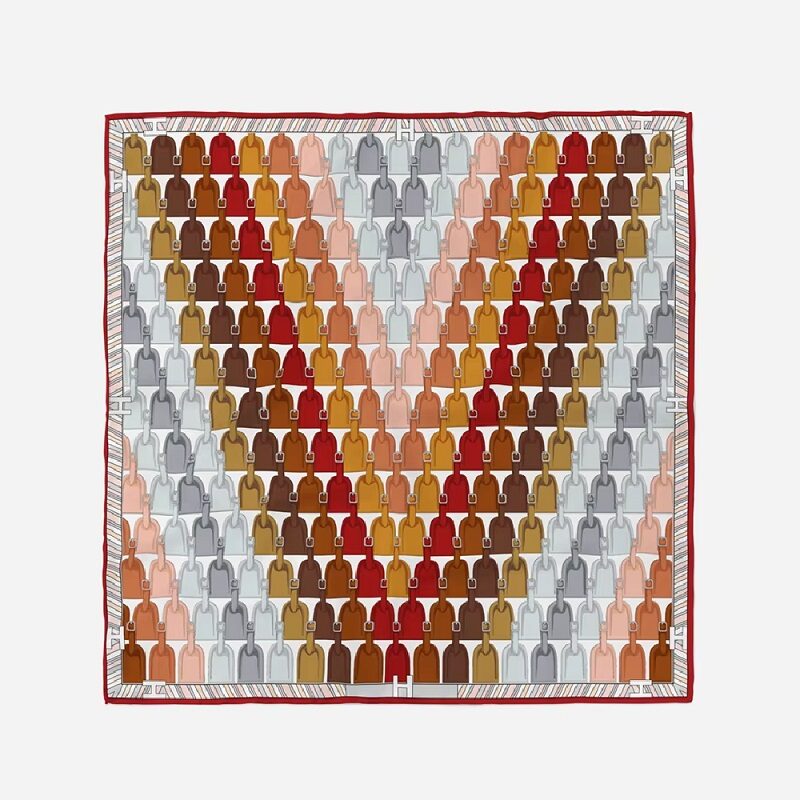 Voyage Monogram Luggage Tag Scarf Brown