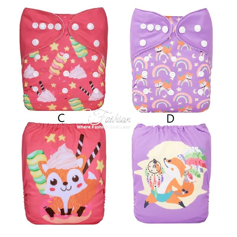 Reusable Eevie Diaper Vixey The Fox 3-15kg - Image 2