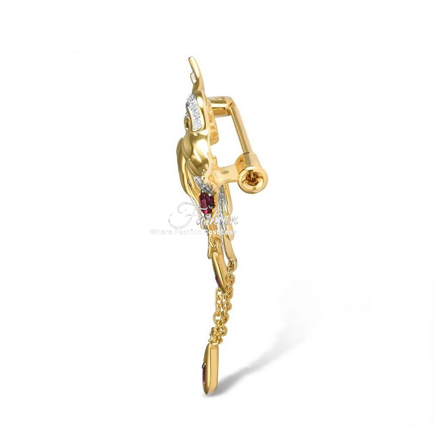 Honey Bee Natural Citrine Animal Brooch - Image 3