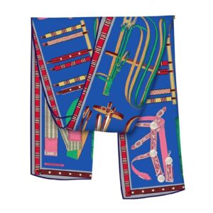 Maison Lune Long Scarf Kelly Silk