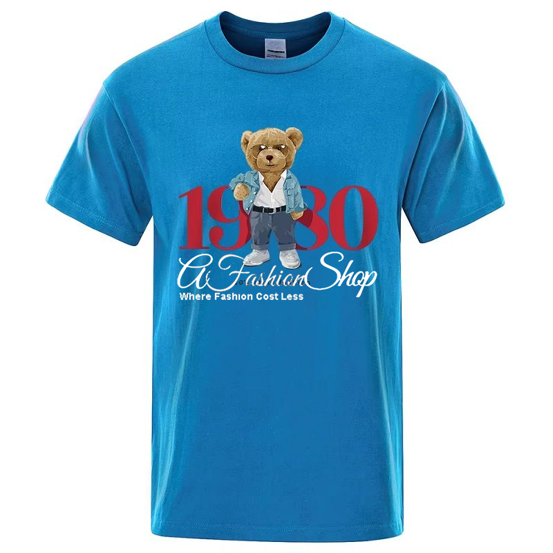 Men's Graphic T-Shirt Bear Style 1980 - Image 22
