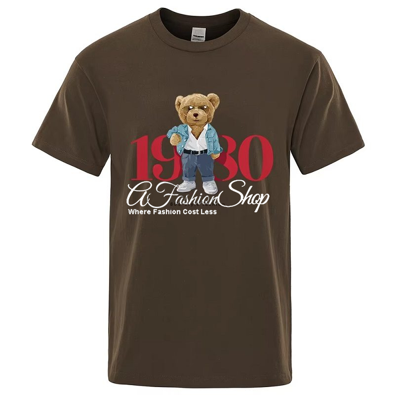 Men's Graphic T-Shirt Bear Style 1980 - Image 7