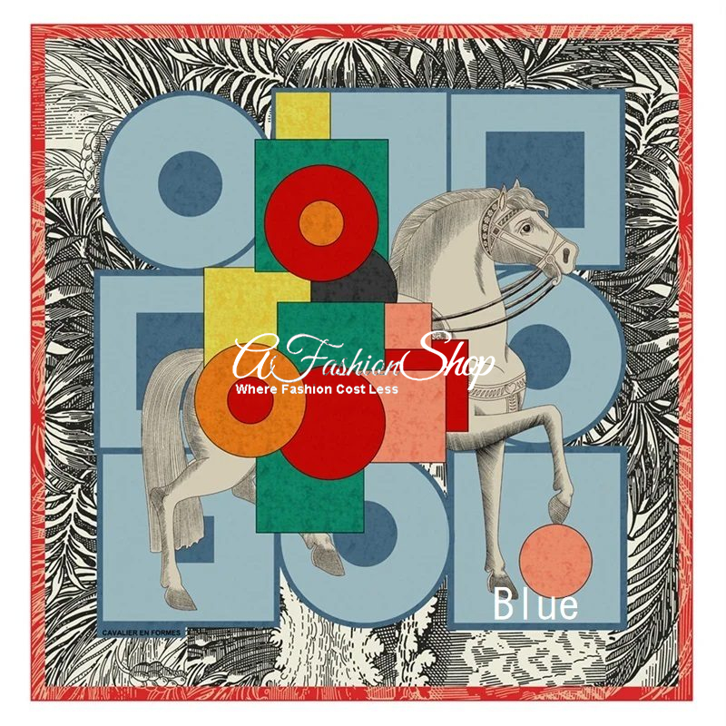 Maison Lune Cavalier Silk Twill Scarf