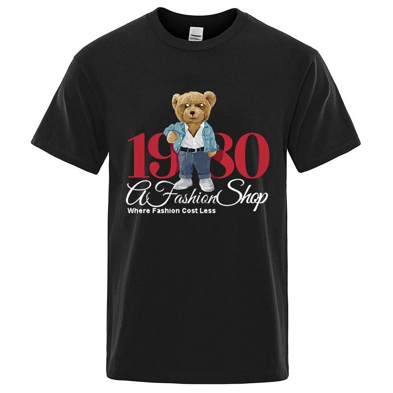 Men's Graphic T-Shirt Bear Style 1980 - Image 6
