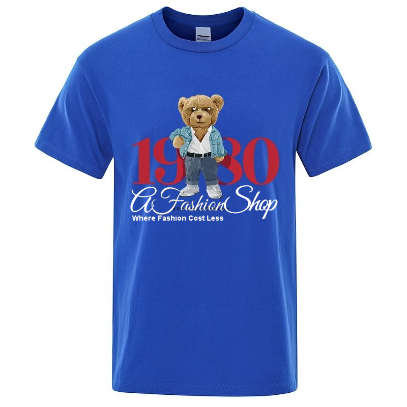 Men's Graphic T-Shirt Bear Style 1980 - Image 17