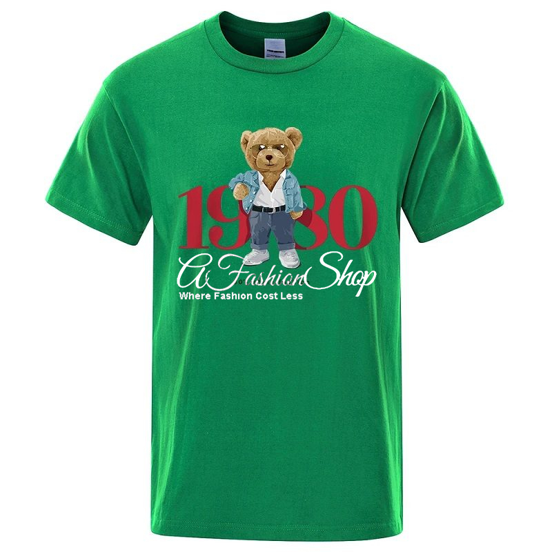 Men's Graphic T-Shirt Bear Style 1980 - Image 18