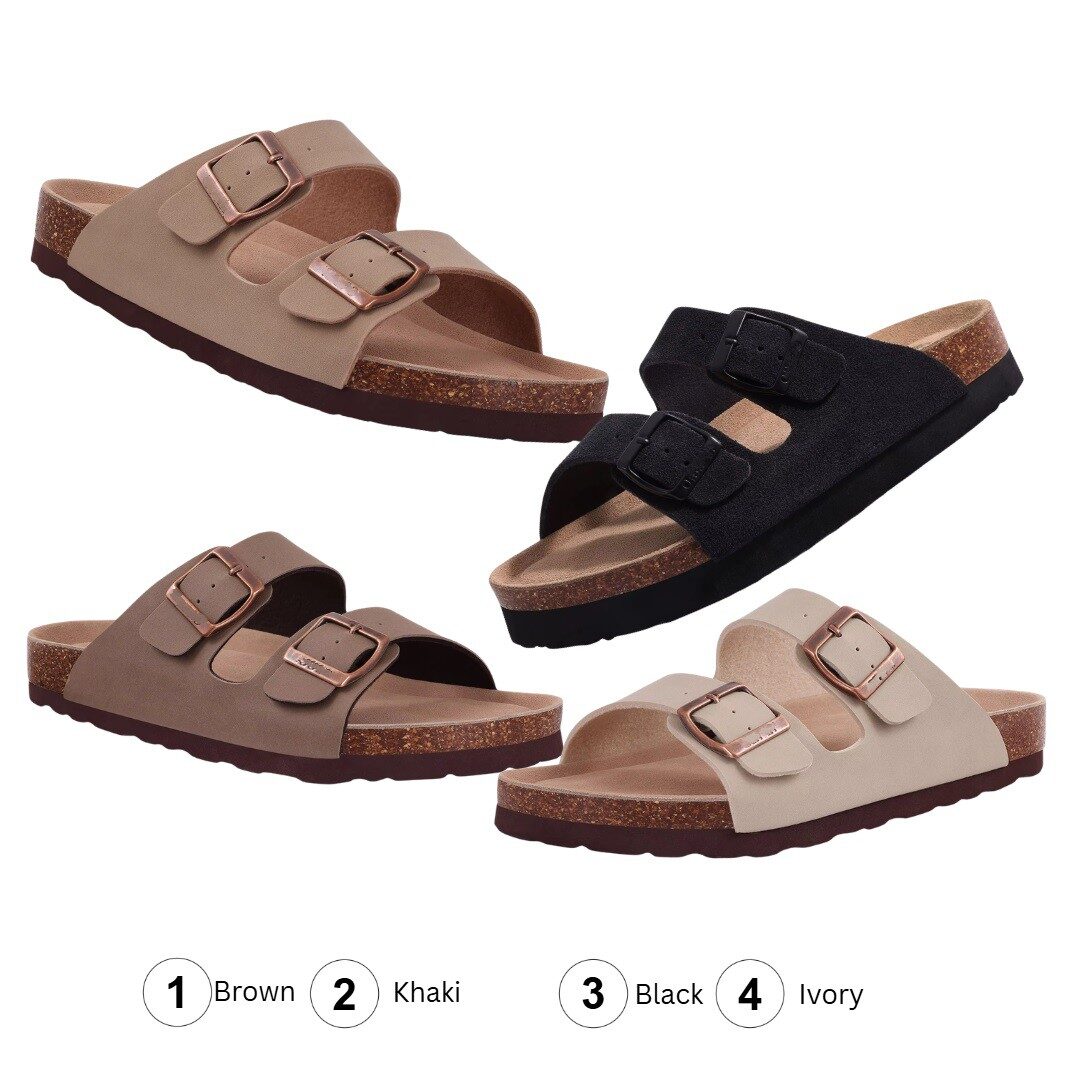 Coastal Classic Dual-Strap Comfort Slide - PVC Brown - Image 2